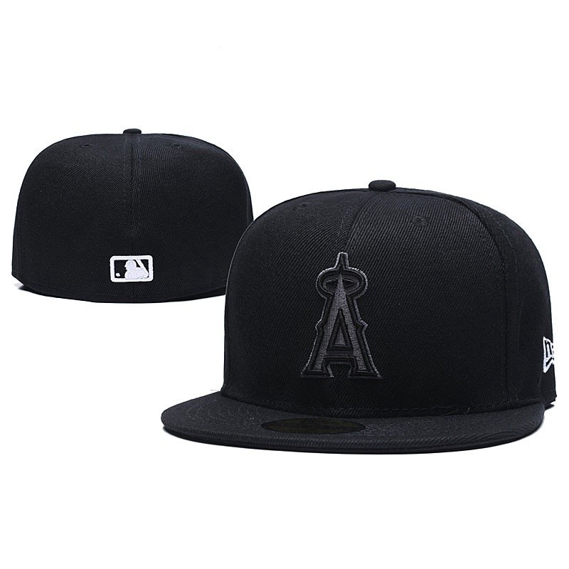New Era คุณภาพสูง MLB Angels Anaheim หมวก Slim ผู ้ ชายผู ้ หญิง 59Fifty หมวก Full ปิด Fit กีฬาหมวกเย ็ บปักถักร ้ อยใหม ่ Topi หมวก