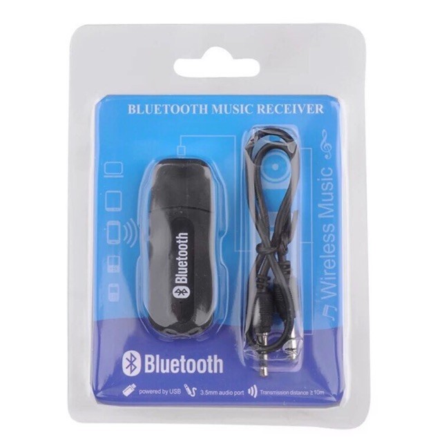หัวชาร์จ USB และบลูทูธในรถยนต์ Bluetooth USB Audio music Receiver Adapter 3.5mm