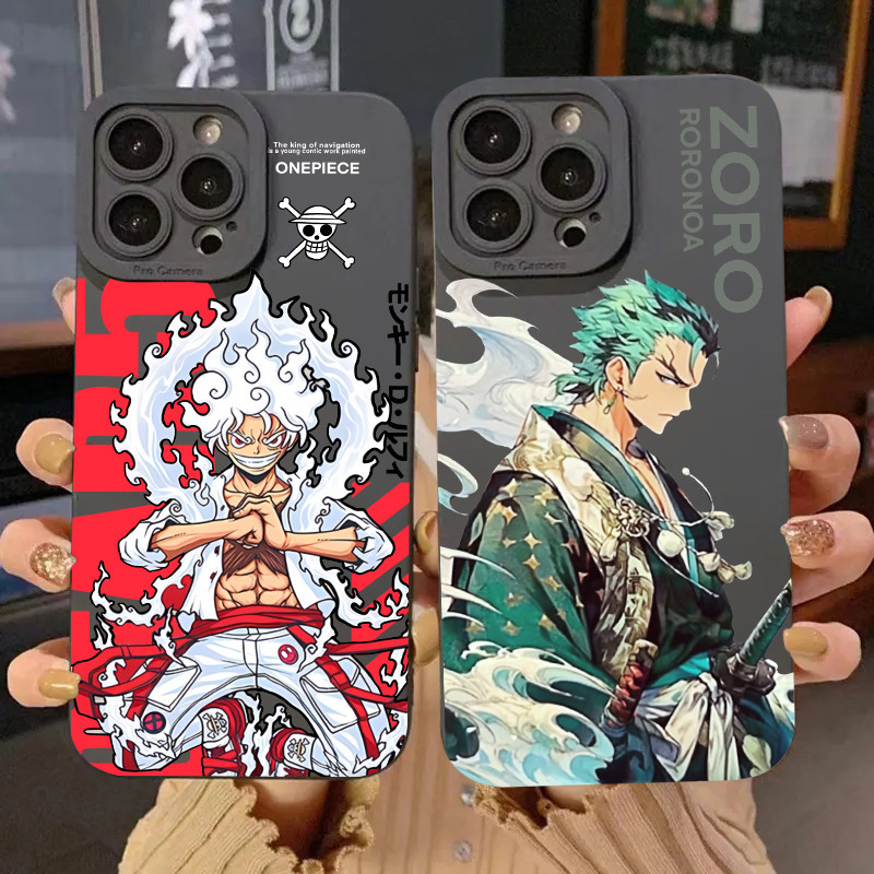 เคสโทรศัพท์ซิลิโคน แบบนิ่ม ผิวด้าน กันกระแทก ลาย Sun God Luffy สําหรับ Samsung A32 A54 A14 A34 A13 A23 A05 A05S A33 A53 A73 A71 A51 A15 A35 A55 A52 A52S A72