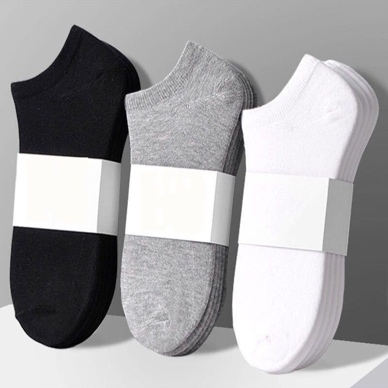 ✨พร้อมส่งในไทย🧦ถุงเท้าผู้ชาย เว้า สีพื้น ใส่ทำงาน ออกกำลังกาย นุ่มสบาย
