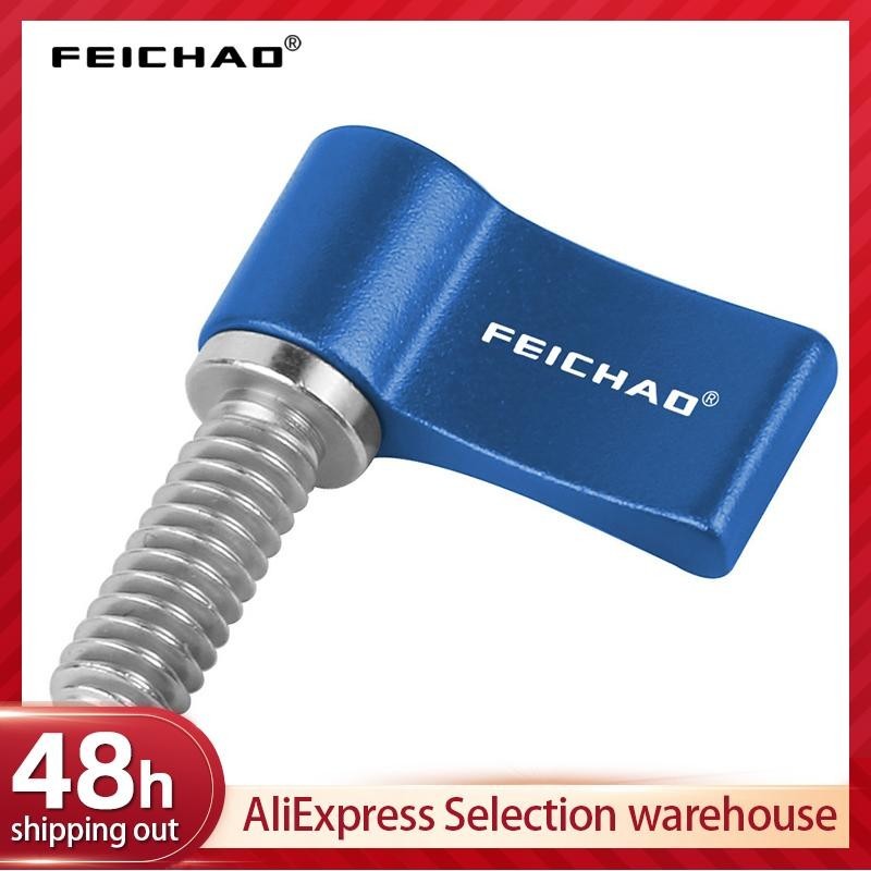 Feichao สกรูล็อคมือ CNC M4 M5 M6*12/17 มม. 20 มม. ปรับได้ สําหรับกล้อง DSLR 15 มม.