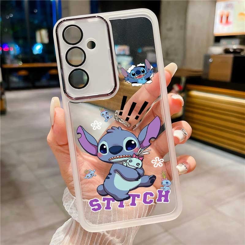 เคสโทรศัพท์มือถือ ซิลิโคนนิ่ม ใส กันรอยกล้อง ลายการ์ตูนมอนสเตอร์ สีแคนดี้ สําหรับ Samsung Galaxy A55 A35 A25 A15 5G A05 A05s