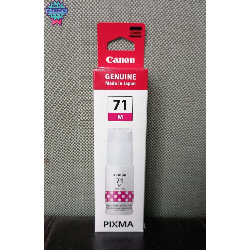 Canon GI-71M น้ำหมึกพิมพ์แขวด สีม่วงแดง genuine  PIXMA G1020 Canon PIXMA G2020  G3020 /2060/3020/306