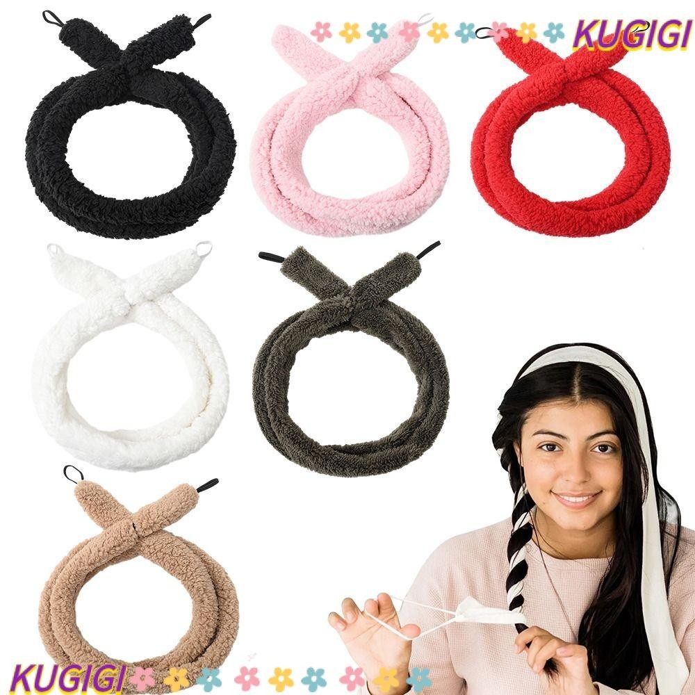 Kugigi ที่ม้วนผม แบบไม่ใช้ความร้อน หัวฟองน้ํา ลอนผม ลอนผม ไม่ใช้ความร้อน เครื่องประดับจัดแต่งทรงผม ม้วนผม ลอนผม ลอนผม ขนาดใหญ่ ตุ๊กตาคลื่น รูปแบบก้านลอน ผู้หญิง