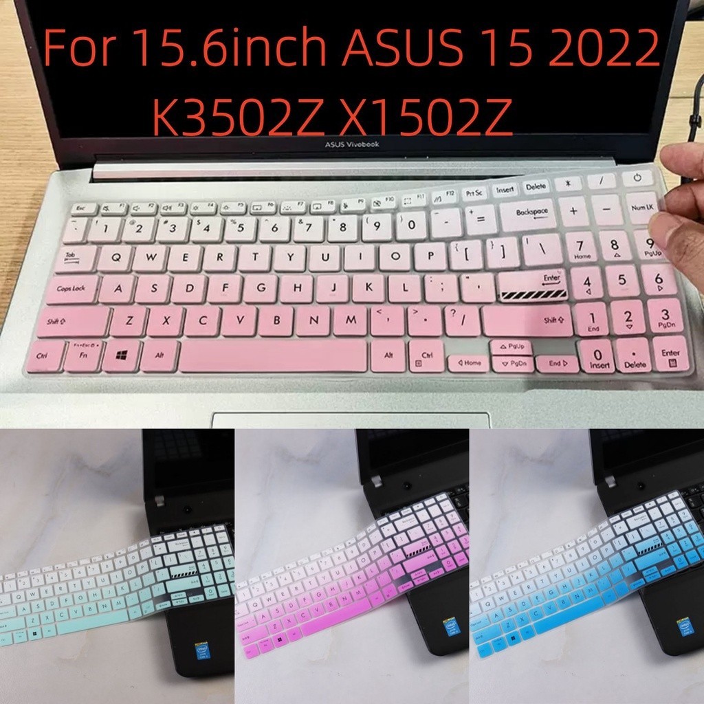 สําหรับ 15.6 นิ ้ ว ASUS 15 2022 K3502Z ใหม ่ Vivobook 16 2023 16x M1603Q ฝาครอบ N7601 Vivobook 15 M1503Q M1502 M1603Q X1502ZA X1502Z ซิลิโคนแล ็ ปท ็ อปกันน ้ ํากันฝุ ่ นคีย ์ บอร ์ ด