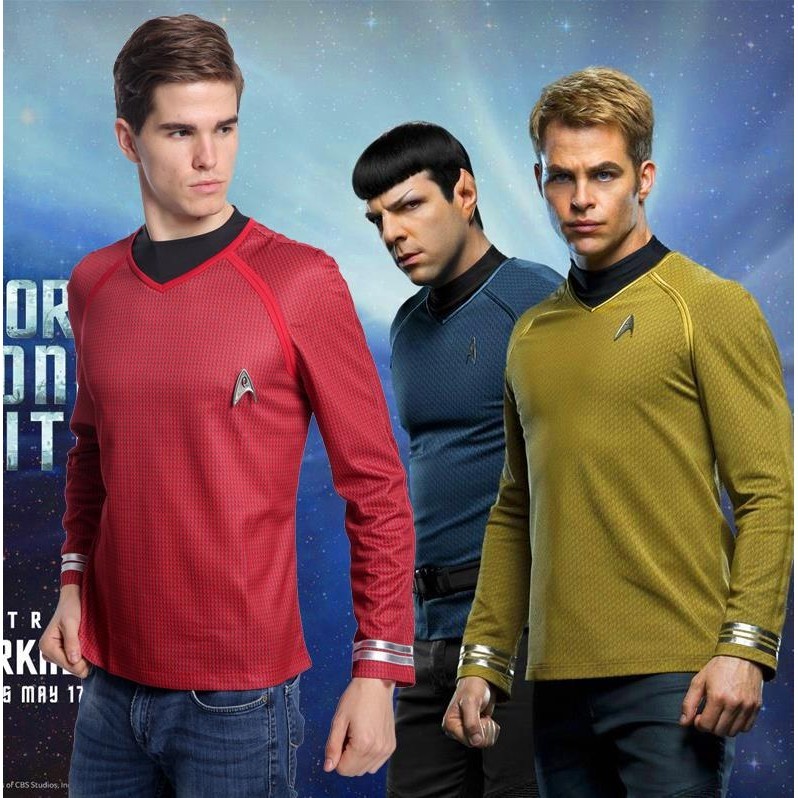 ชุดคอสเพลย์ เสื้อยืด พิมพ์ลาย star trek Captain Kirk