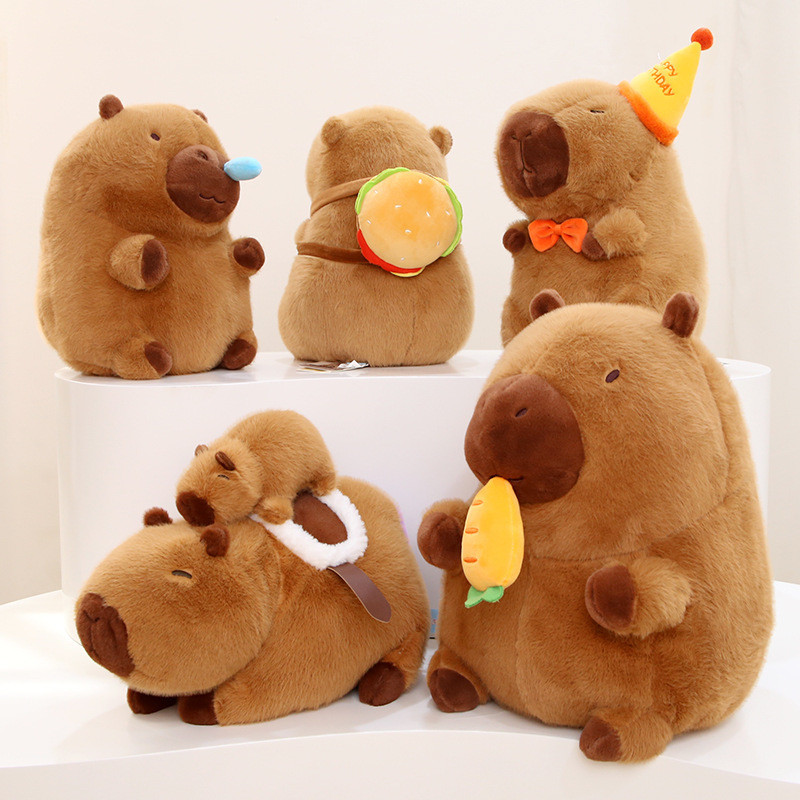 หมอนตุ๊กตานุ่ม รูปการ์ตูน Capybara Ragdoll เหมาะกับของขวัญวันเกิด ของเล่นสําหรับเด็ก