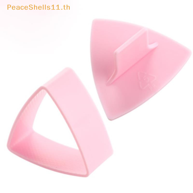 Peaceshells แม่พิมพ์ซูชิ Onigiri ข้าวปั้นอาหารกดสามเหลี่ยมเครื่องทําซูชิแม่พิมพ์ชุดซูชิ TH