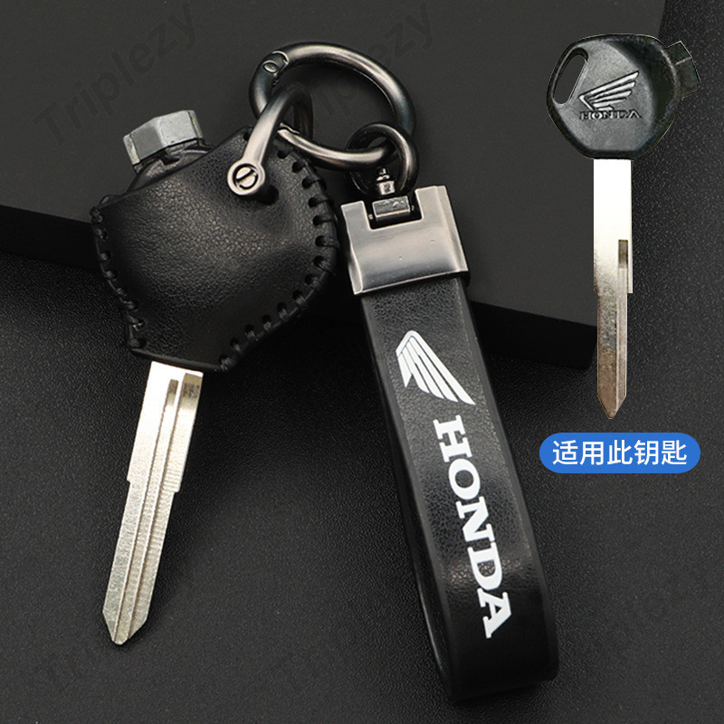 เคสกุญแจรถจักรยานยนต์ หนังวัวแท้ แบบอัตโนมัติ สําหรับ Honda NX 125 Honda Click Wave 110i 125i 150i Scoopy-I Zoomer X e dash 125ex5