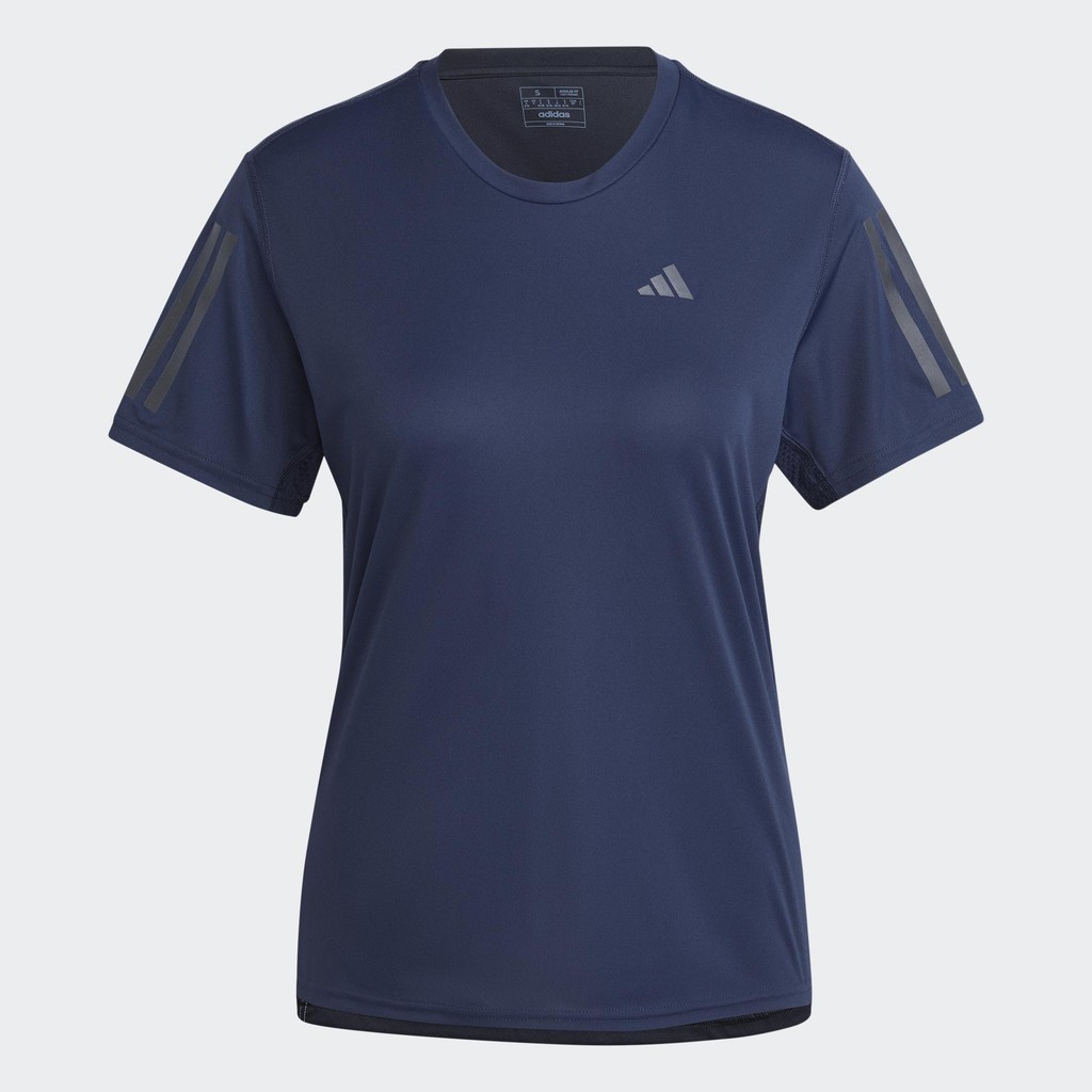 adidas วิ่ง เสื้อยืด Own the Run ผู้หญิง สีน้ำเงิน IL4130