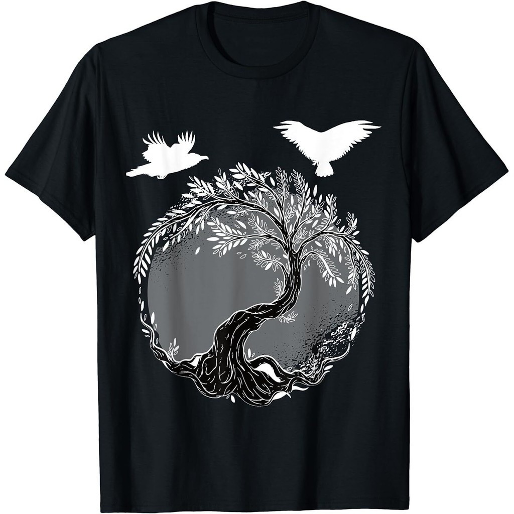 Tree Of Life Raven Design Best Idea Premium Tee เสื้อยืด