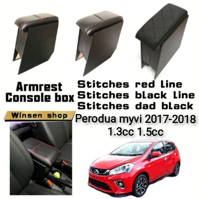 Perodua myvi 2018 กล่องคอนโซลที่วางแขน CAR
