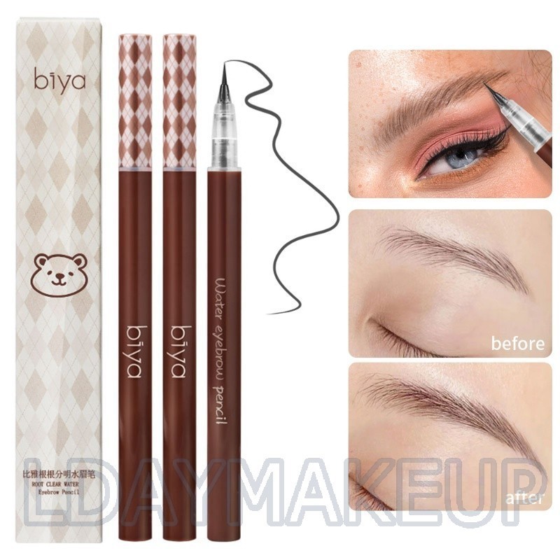 [Biya] ดินสอเขียนคิ้ว กันน้ํา และกันเหงื่อ สําหรับไลอิ้ง ไหม อายไลเนอร์ ปากกาเขียนคิ้ว ทินท์เขียนคิ้