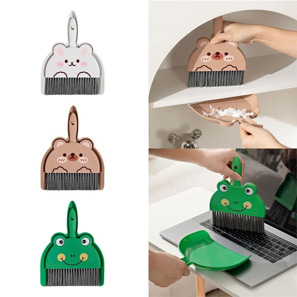[Lszcx6l] ชุดไม้กวาดและที่ตักขยะ ขนาดเล็ก แบบพกพา สําหรับห้องนอน สํานักงาน ห้องนั่งเล่น