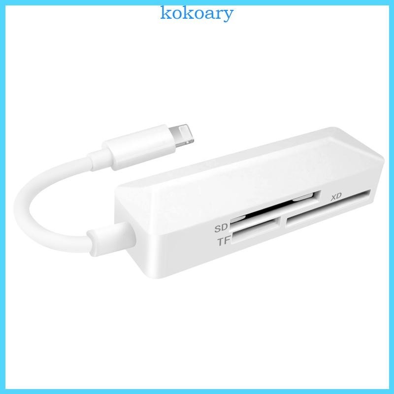 Kok เครื่องอ่านการ์ด XD TFSD Speed Memory Card Reader สําหรับแล็ปท็อป โทรศัพท์ แท็บเล็ต