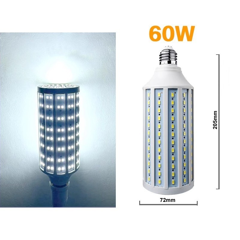 60W/80W LED Corn Light Bulb Cool Daylight White LED Street and Area Light,E26/E27 Medium Base