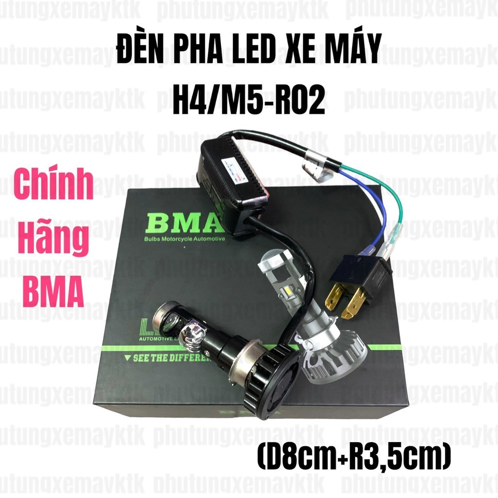 [ไฟ BMA ของแท้] MOTORCYCLE BRIDGE LED PHASE H4/M5-R02-WHITE LIGHT-20/35W-DC-12/36V