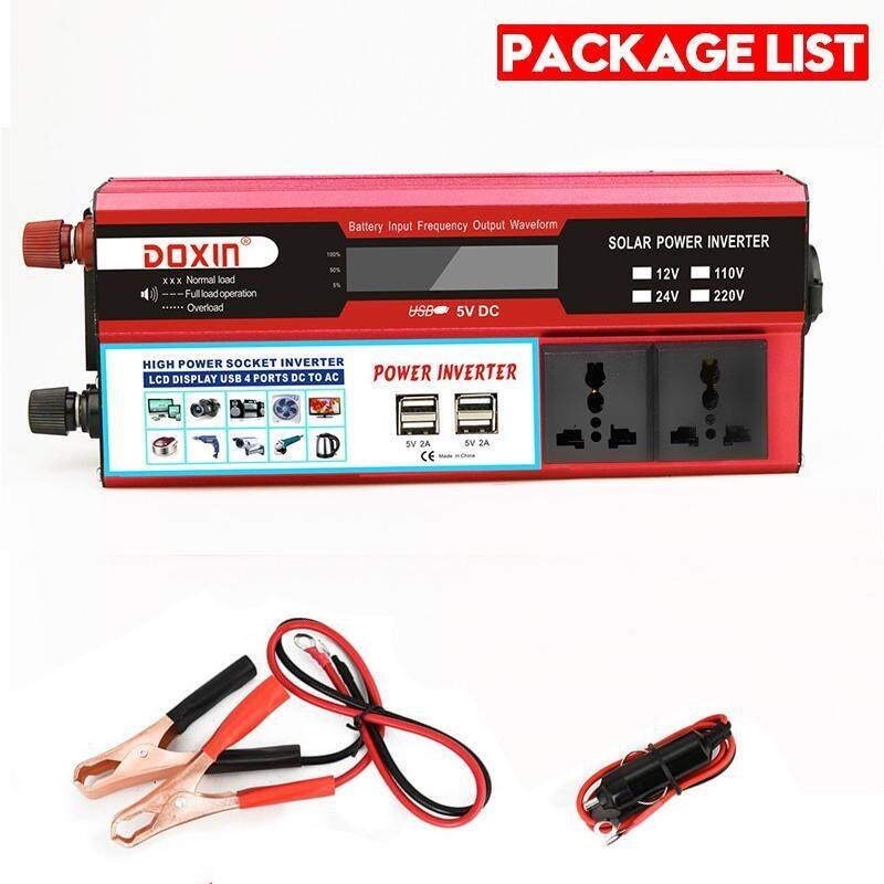 อินเวอร์เตอร์ 6000W อินเวอร์เตอร์เพียวซายเวฟ inverter pure sine wave หม้อแปลงไฟ 12v to 220v แปลงไฟรถเป็นไฟบ - รูปที่ 2