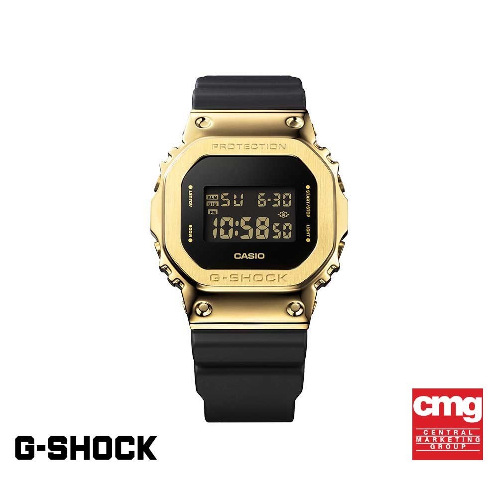 CASIO นาฬิกาข้อมือผู้ชาย G-SHOCK MID-TIER รุ่น GM-5600G-9DR วัสดุเรซิ่น สีทอง