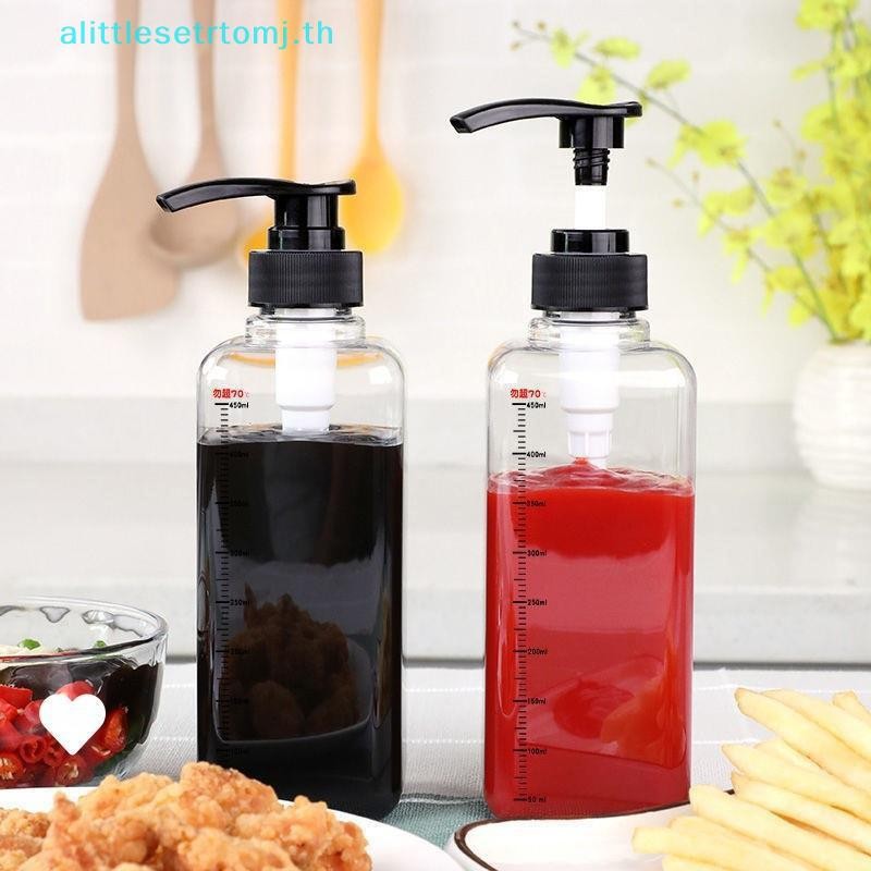 Alittlese 500ML/1000ML Liquid Dispenser ขนาดกาแฟน้ําเชื่อมขวดหยดปั๊มไฮดรอลิกหัวฉีดหัวครัวน้ําผึ้ง Jar คอนเทนเนอร์ TH