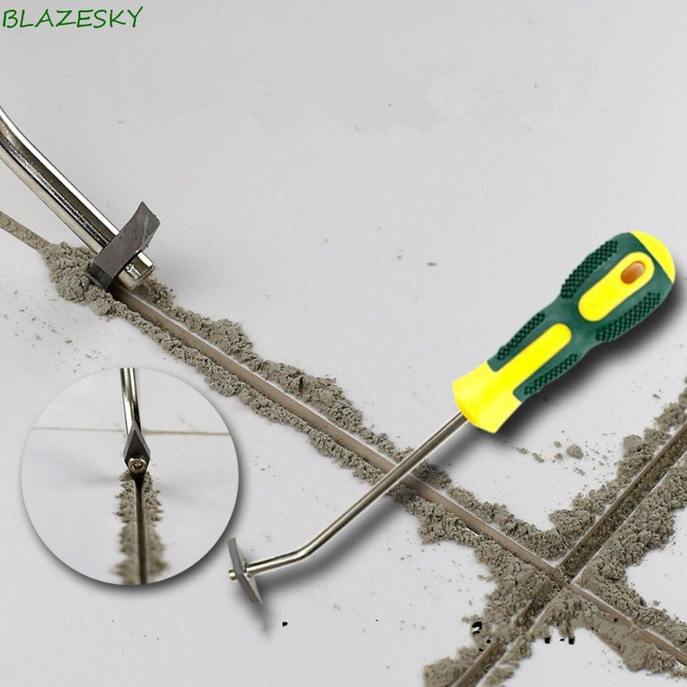 Blazesky กระเบื้อง Gap ทําความสะอาดเจาะกาวอุปกรณ์เสริมกระเบื้องเครื่องมือทําความสะอาด Smooth Scraper ชั้น Sealant เครื่องมือทําความสะอาดซีเมนต์