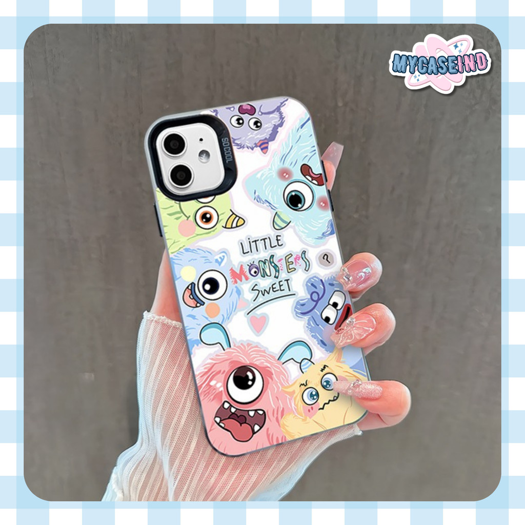 So Cool Little Monster Hologram พิมพ์กรณี oppo reno 5f 11f 13f a55 a3x a15 a16k a18 a16e a17 a17k a1