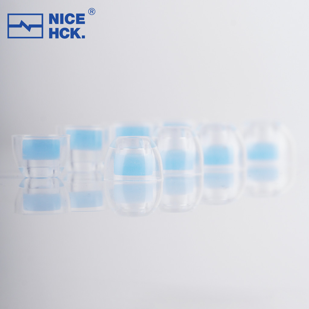 Nicehck C04 Liquid Silicone Ear Tips Noise Isolating Soft ขยาย Soundstage Clear Layers Eartips