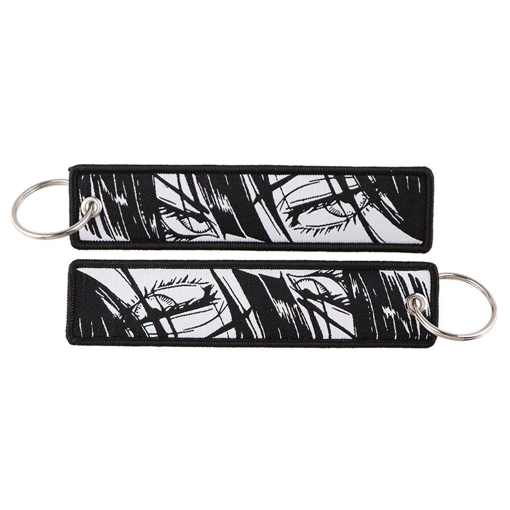 ญี่ปุ่นอะนิเมะ Cool เย็บปักถักร้อย Key Fobs Key แท็กรถยนต์พวงกุญแจสําหรับเพื่อนแฟชั่น KeyRing ของขวัญ ราคา ถูกที่สุด ดีลบีเคเค แกลเลอรีภาพที่ 8
