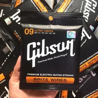 สายกีต้าร์โปร่ง ซื้อ1แถม1 สายโปร่งเบอร์ 10 /สายไฟฟ้า Gibsonเบอร์ 9 สายทองเหลือง เสียงดี ราคาสุดคุ้ม แถมฟรี!! ปิ๊กกีต้าร์