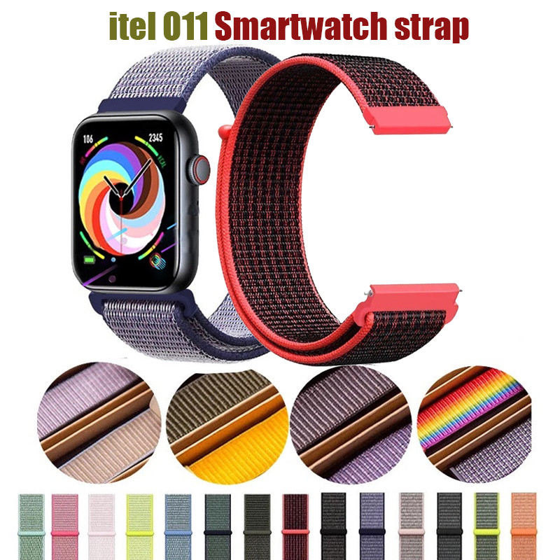 Itel O11 สายสมาร์ทวอทช์ สายไนลอน iteel O11 สายนาฬิกาอัจฉริยะ สายรัดข้อมือกีฬา สายไนลอนสําหรับ tel O1