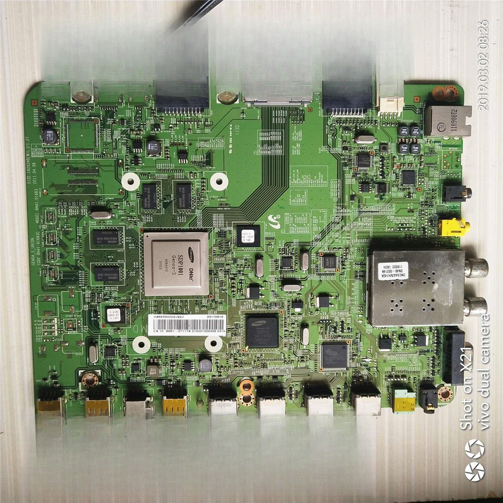 แผงวงจรเมนบอร์ดทีวี LCD ขนาด 55 นิ้ว Samsung UA55D6000SJ