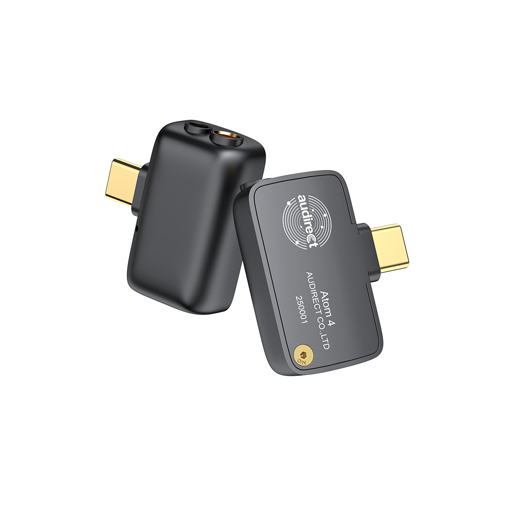 Audirect Atom4 แบบพกพา USB DAC ถอดรหัส USB C เครื่องขยายเสียงหูฟังโทรศัพท์มือถือ Dongle TYPE C AMP Atom 4