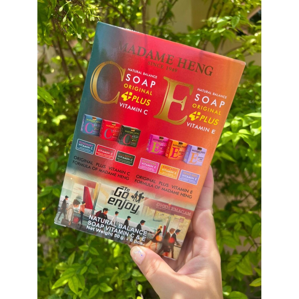 สบู่มาดามเฮง Togo วิตตามิน C&E จำนวน 1 กล่อง กล่องละ 6 ก้อน