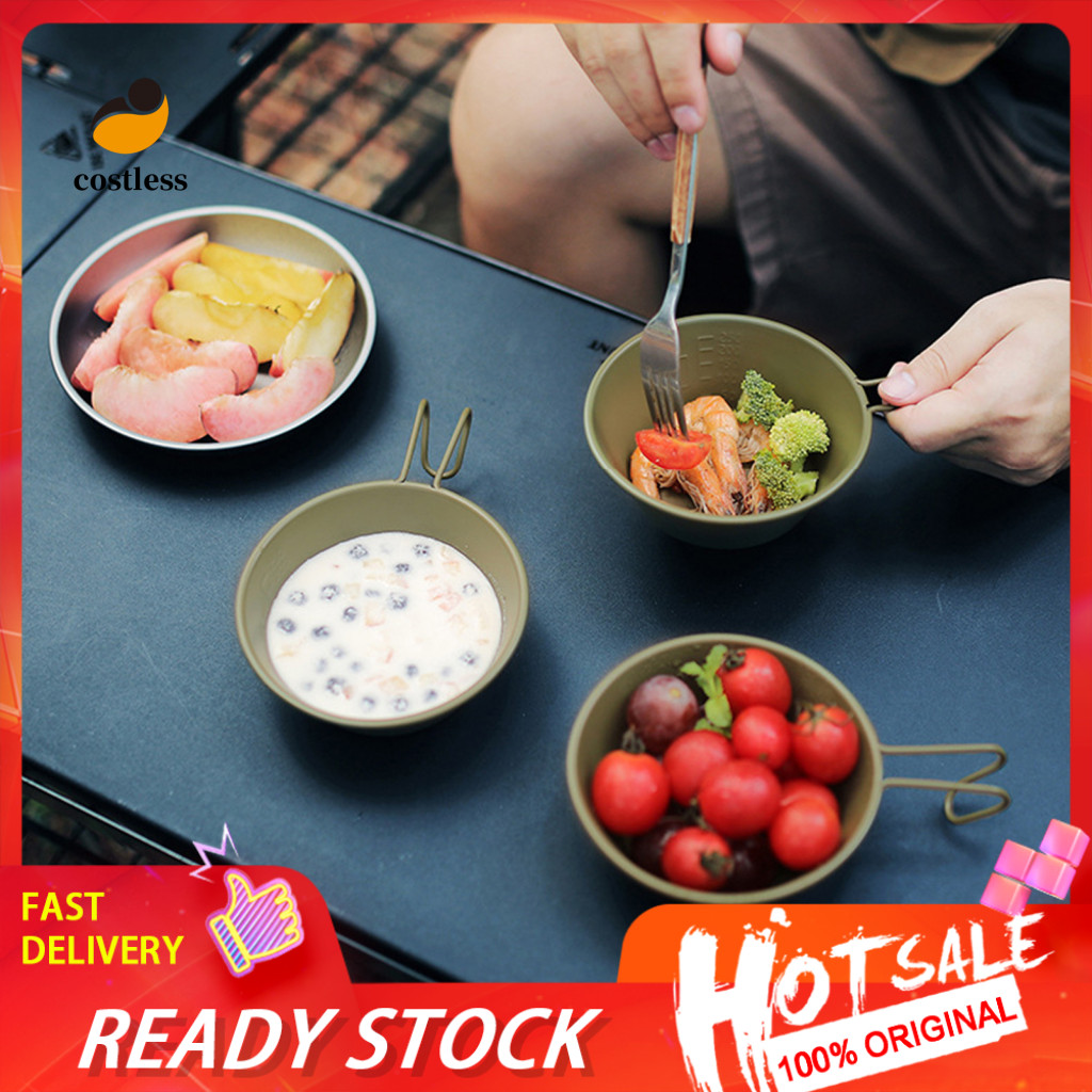 Sierra Cup Bowl Drinking Mug สแตนเลสแบบพกพา Camping Sierra Cup พร้อมที่จับ Bpa ฟรีทนความร้อน Scale M