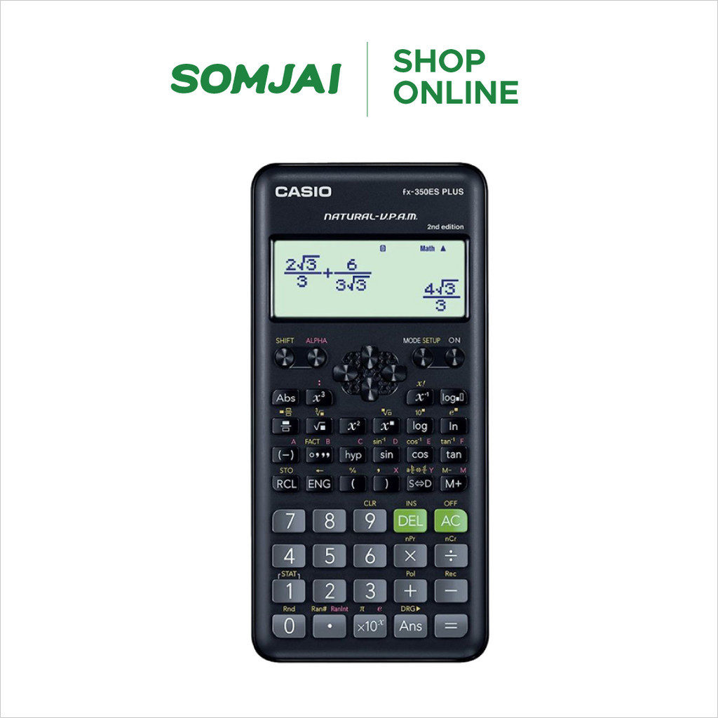 CASIO เครื่องคิดเลข เครื่องคำนวณ รุ่น FX-350ES PLUS