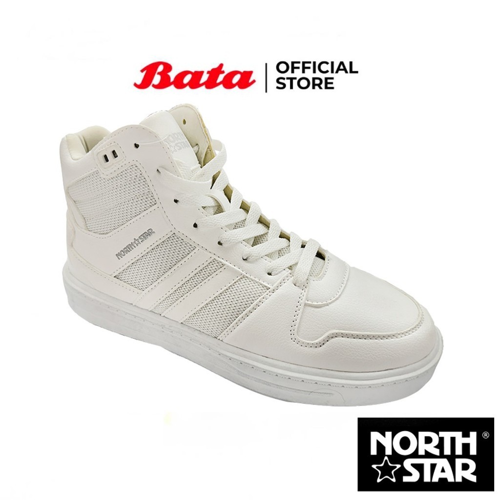 Bata บาจา by North Star รองเท้าผ้าใบหุ้มข้อ แบบผูกเชือก สำหรับผู้หญิง สีขาว รหัส 5201107