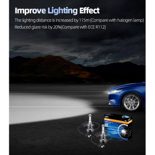 OSRAM LED H4 H7 H11 HIR2 HB3 LEDriving CF Series ไฟหน้ารถ 50W 4000LM Bright H1 H8 H16 9005 9006 HB4 6000K โคมไฟ LED สีขาว