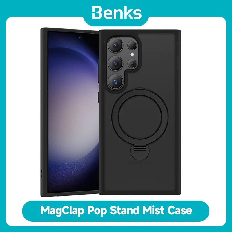 [Benks Official] เคสแม่เหล็ก แบบบางพิเศษ 360 องศา สําหรับ Samsung S24 Ultra S24+° ฝาครอบป้องกัน แบบหมุนได้ รวมทุกอย่าง