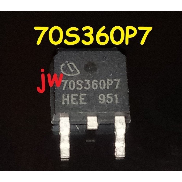 เครื่องมือชิ้นส่วน 70S360 IPD70R360P7S 70S360P7S 70S360P7 N-Ch TO252 700V 34A
