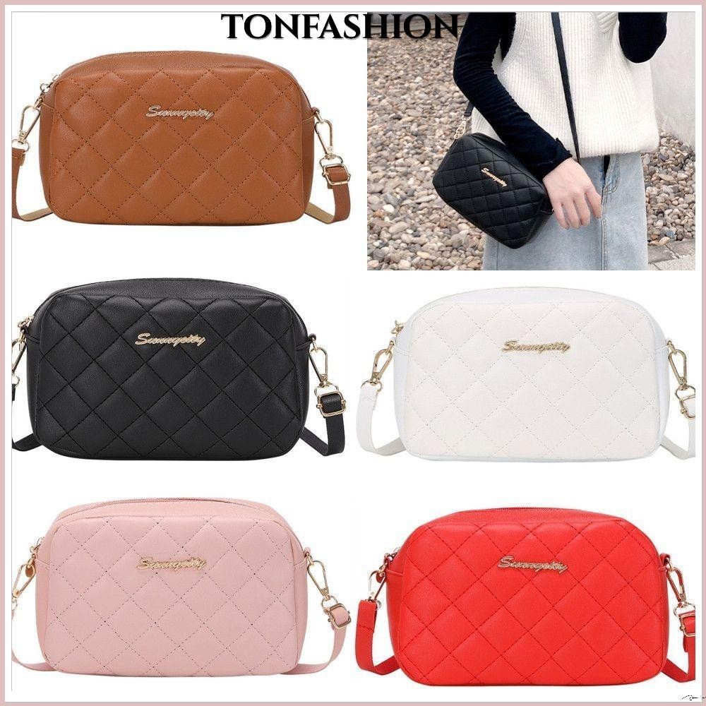 Tonfashion กระเป๋าสะพายไหล่ กระเป๋าถือ สะพายข้าง ปักลาย หรูหรา สําหรับสตรี