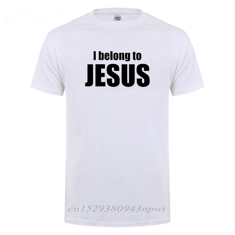 เสื้อยืดแขนสั้น พิมพ์ลาย I Belong To Jesus Christ Religion Catholic Christian Faith สไตล์สตรีท คลาสส