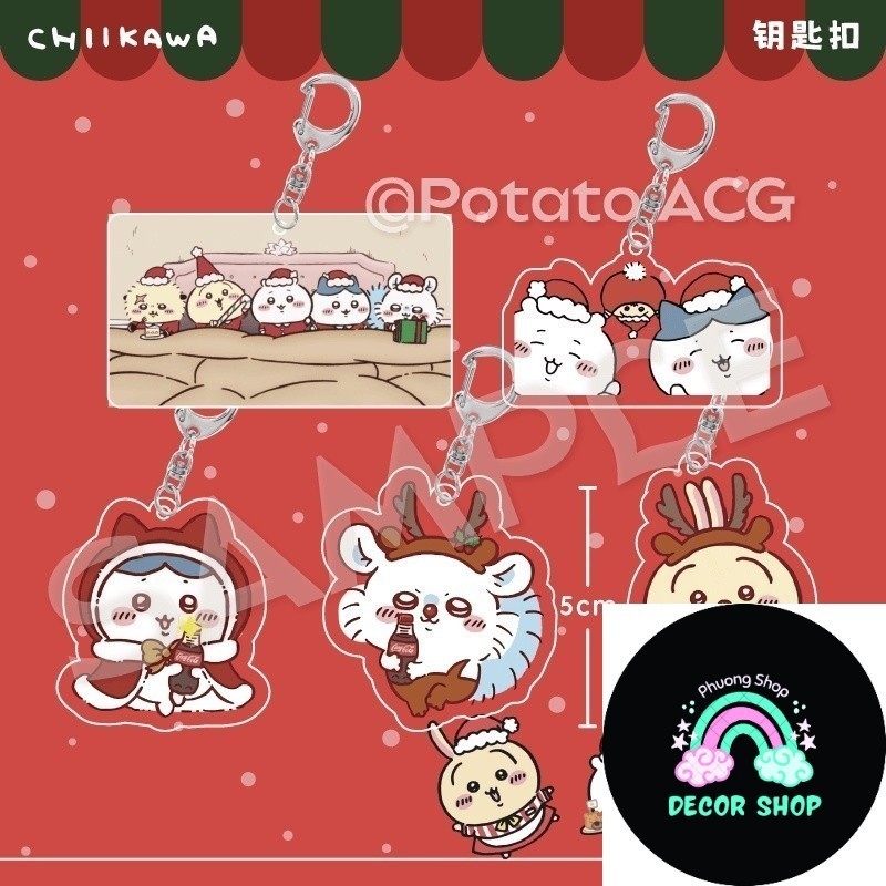 Chikawa อะคริลิค Key Chain รูปอะนิเมะ man usagi hachiware momonga kawaii