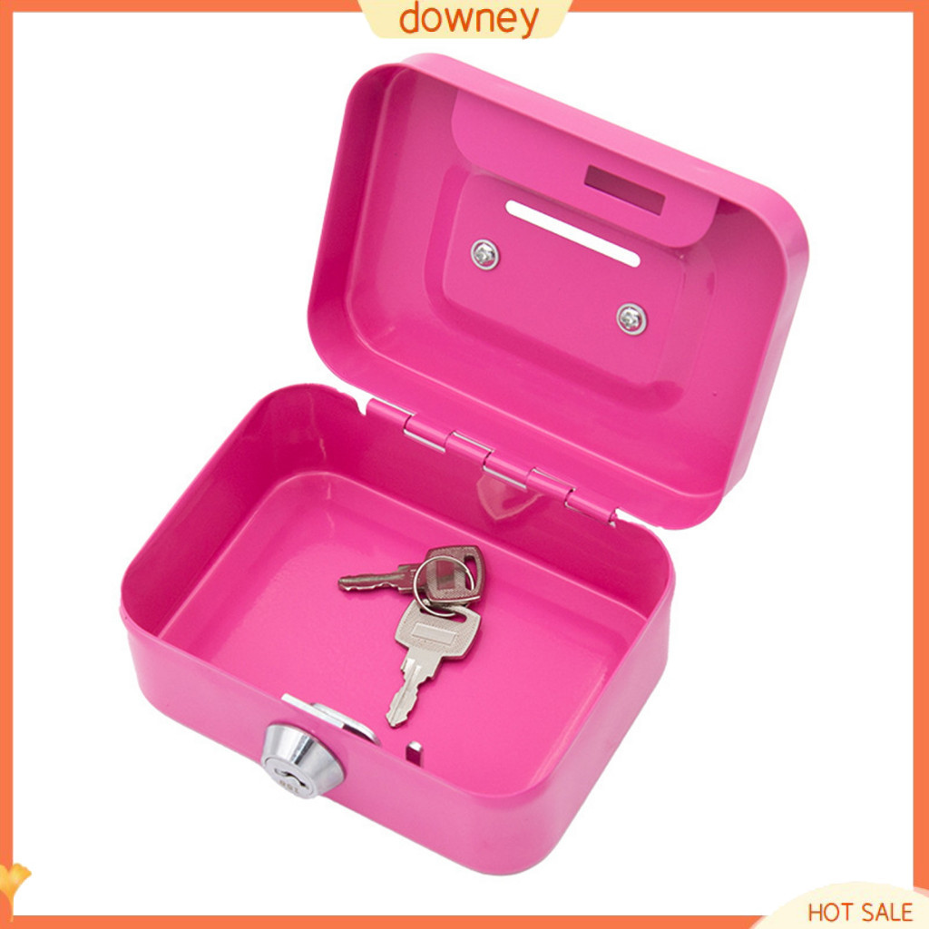 {downey} กระปุกออมสิน แบบพกพา ทนทาน พร้อมกุญแจล็อก เพื่อความปลอดภัย สําหรับเด็ก และผู้ใหญ่