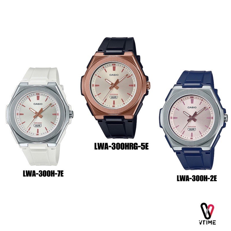 นาฬิกาสายหนัง นาฬิกาข้อมือผู้หญิง CASIO รุ่น LW-204 | LWA-300H | LWA-300HRG