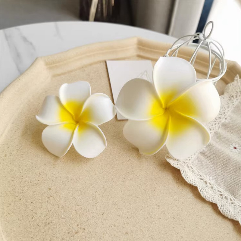 กิ๊บติดผม ลายดอกไม้ ไข่ ติดด้านข้าง ริมทะเล ชายหาด รูปภาพ กิ๊บติดผม เครื่องประดับผม - รูปที่ 5