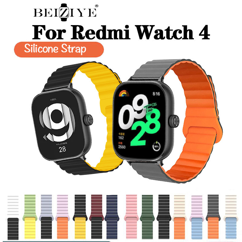 สายนาฬิกาข้อมือซิลิโคน แม่เหล็ก แบบเปลี่ยน สําหรับ Redmi Watch 4 Xiaomi Redmi Watch 4