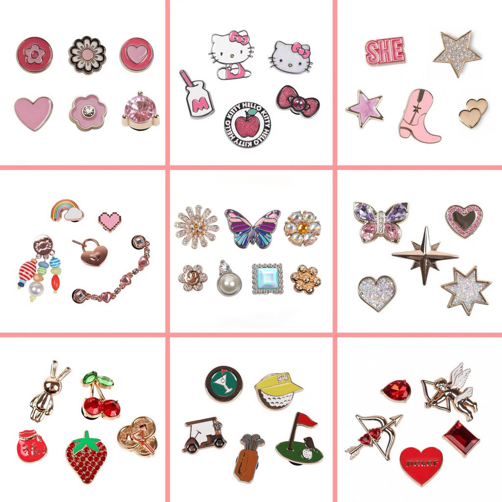 Crocs DIY jibitz INS อุปกรณ์เสริมตกแต่งรองเท้า โลหะ มุก เครื่องประดับ โครค กระดุม crocs อุปกรณ์เสริม