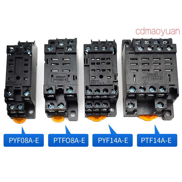 ฐานรีเลย์ขนาดเล็ก Omron PYF08A-E PTF08A-E PYF14A-E PYF11A-E PYFZ-08-E PTFZ-08-E PTFZ-14-E