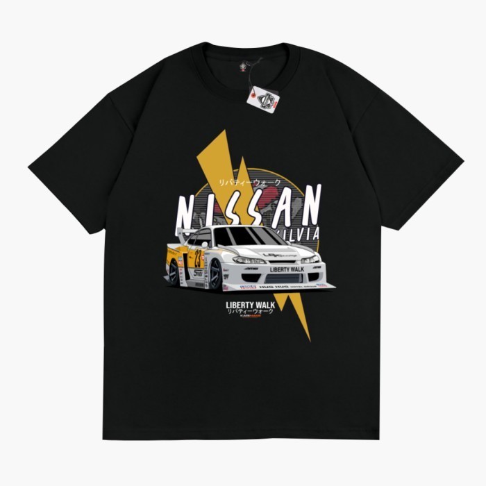 👕 【HOT】 KARIMAKE ID Kaos T Shirt NISSAN SILVIA S15 LBWK LIBERTY WALK 2024 เสื้อยืดผู้ชาย
