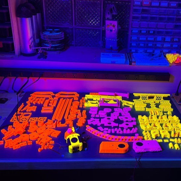 เส้น Polylite ABS สะท้อนแสง Black Light สีสดมาก สวยสุดๆ รูปที่ 3